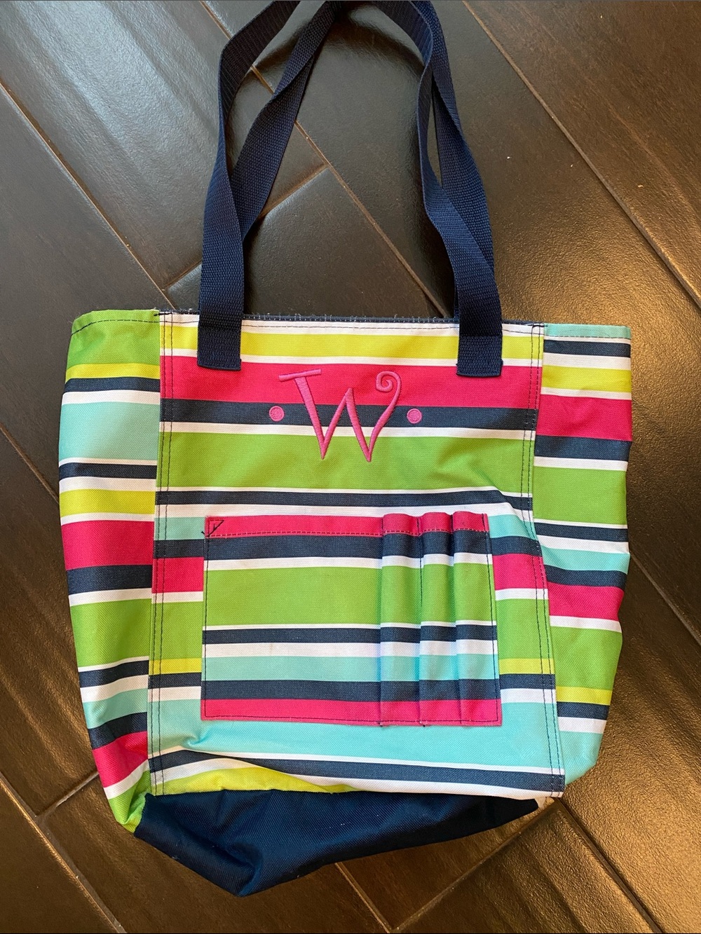Monogramed Tote 👜 Bag with the initial W
